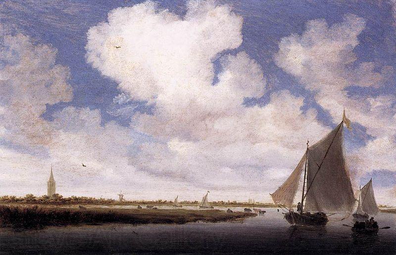 Salomon van Ruysdael Sailboats on the Wijkermeer Norge oil painting art